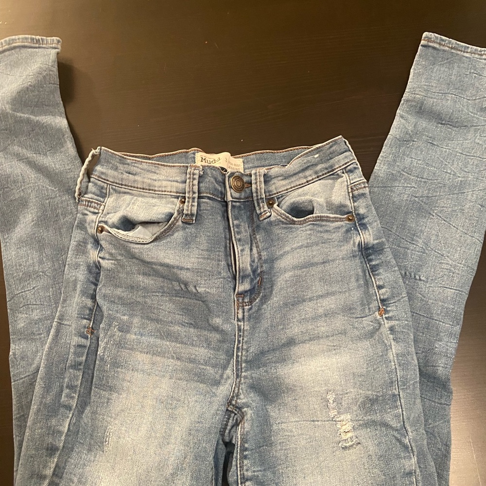 light wash high rise jeggings
